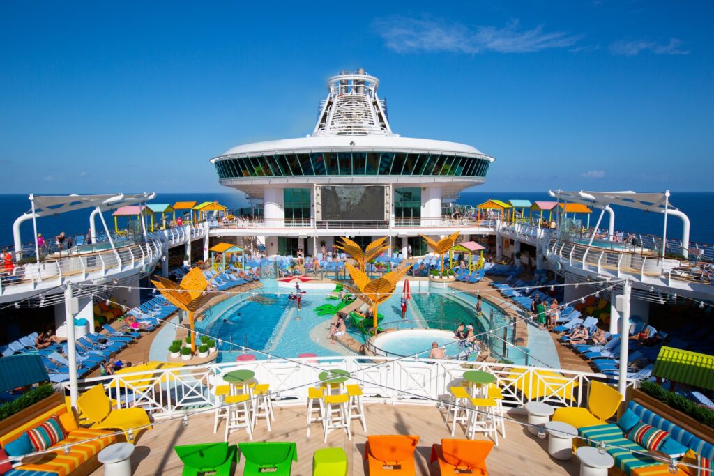 Navigator of the Seas: Cubierta de piscinas