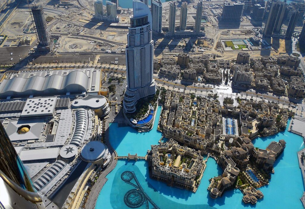 Burj Khalifa: Downtown Dubai from the tower