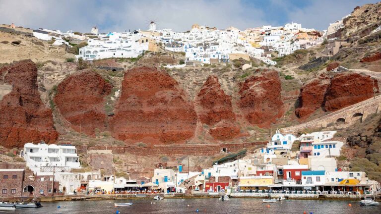 The Caldera of the volcano of Thera