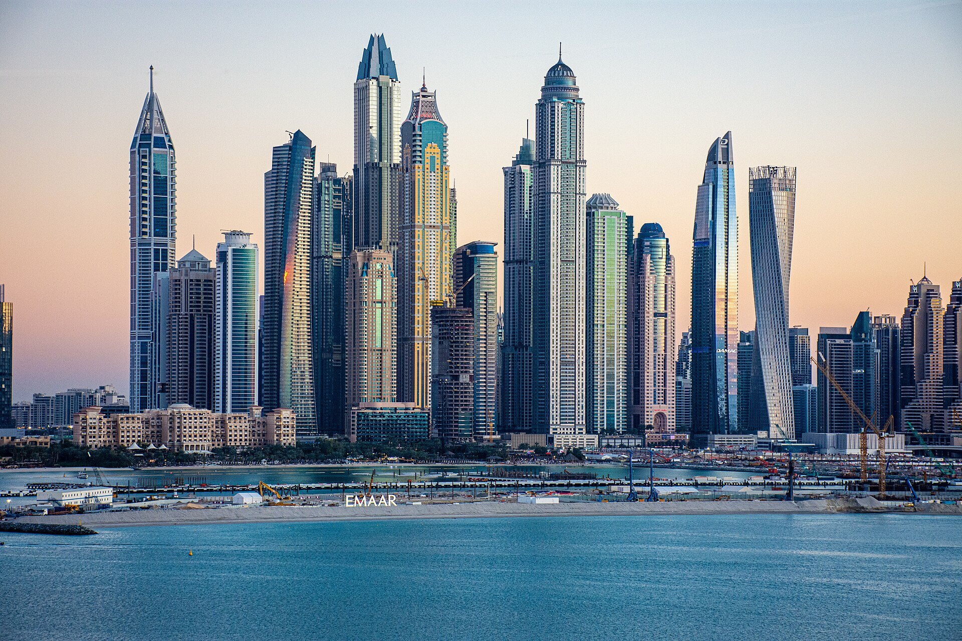 Dubai Marina: The Dubai Marina skyline