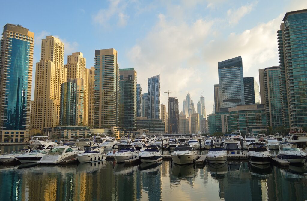 Dubai Marina: Yachts in the Marina