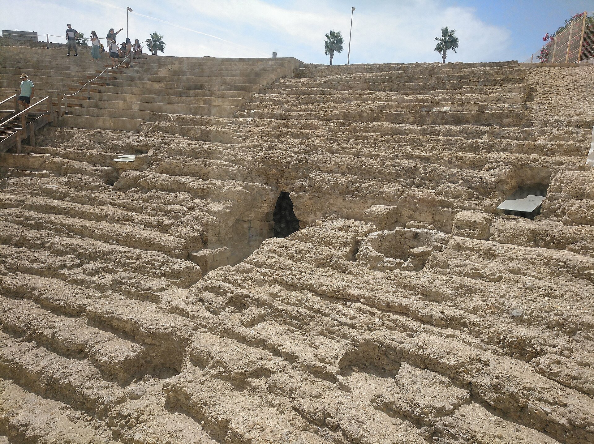 Teatro romano: La gradería del teatro romano
