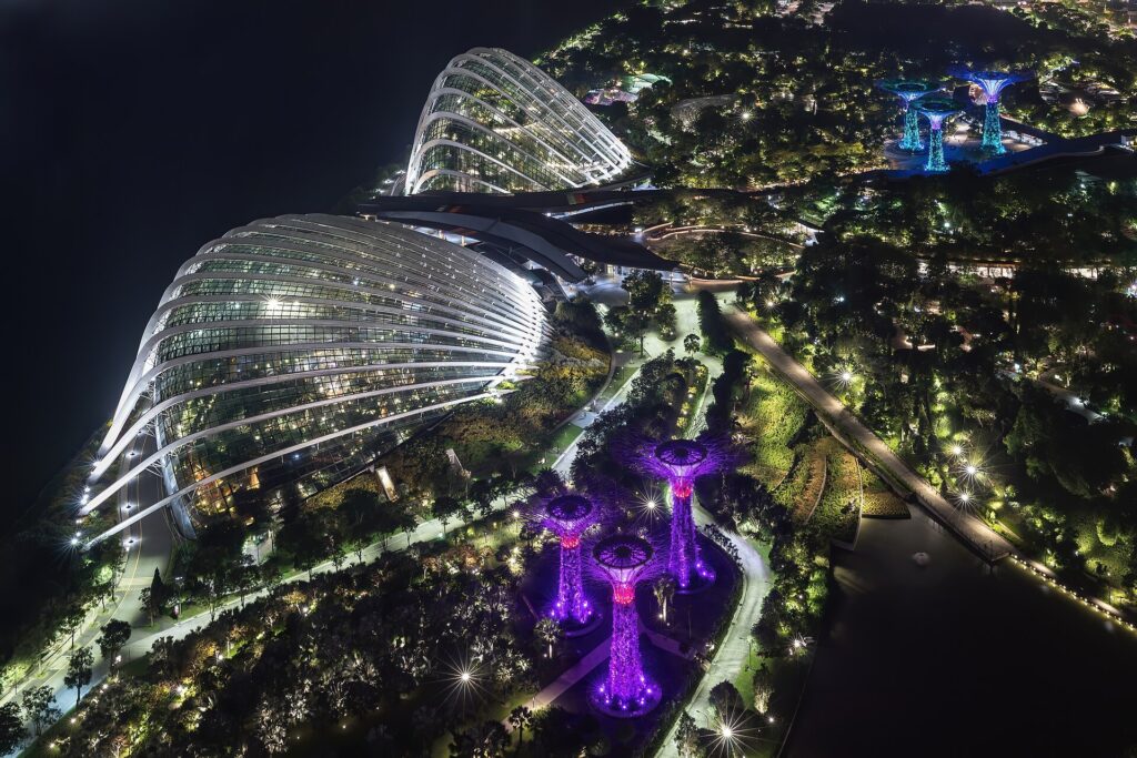 Gardens By de Bay: The gardens at night