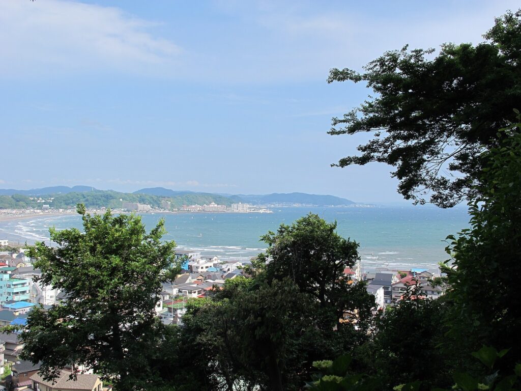 Kamakura: Sagami Bay from Hase-dera