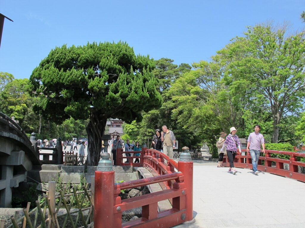 Kamakura: A bridge at the shrine