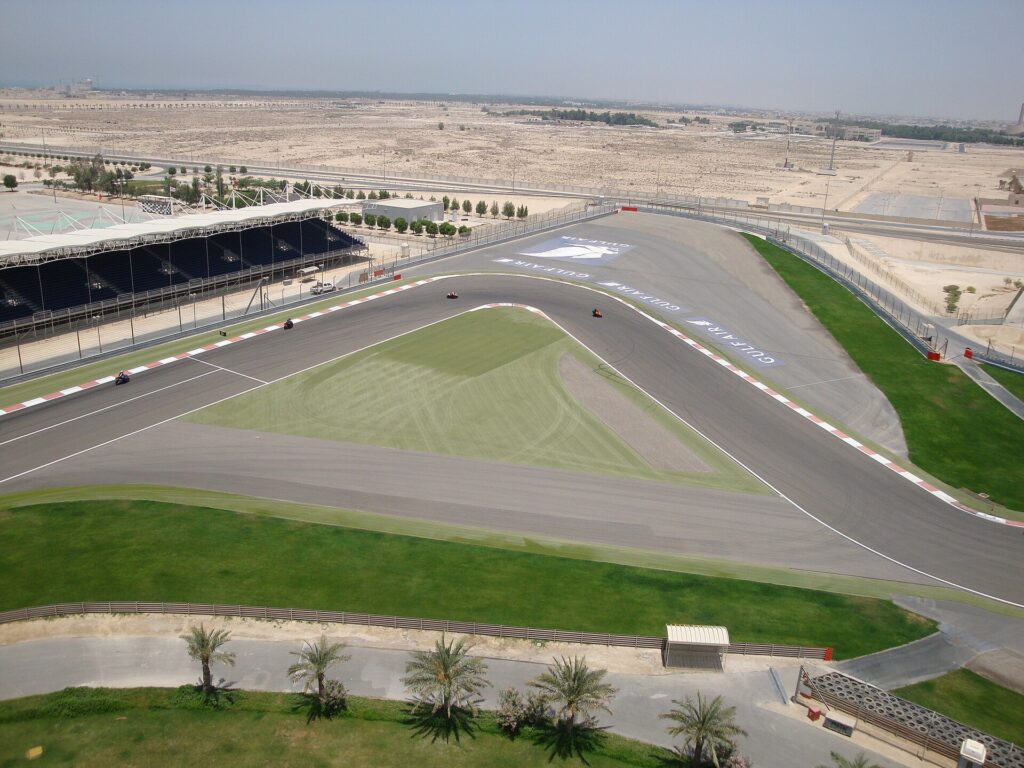 The Bahrain International Circuit: A section of the track
