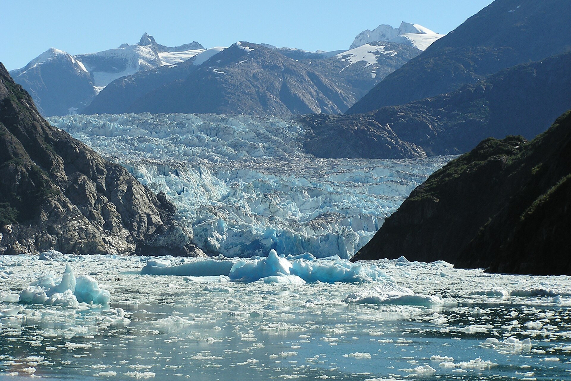 Tracy Arm and Endicott Arm: South Sawyer Glacier at the head of Tracy Arm